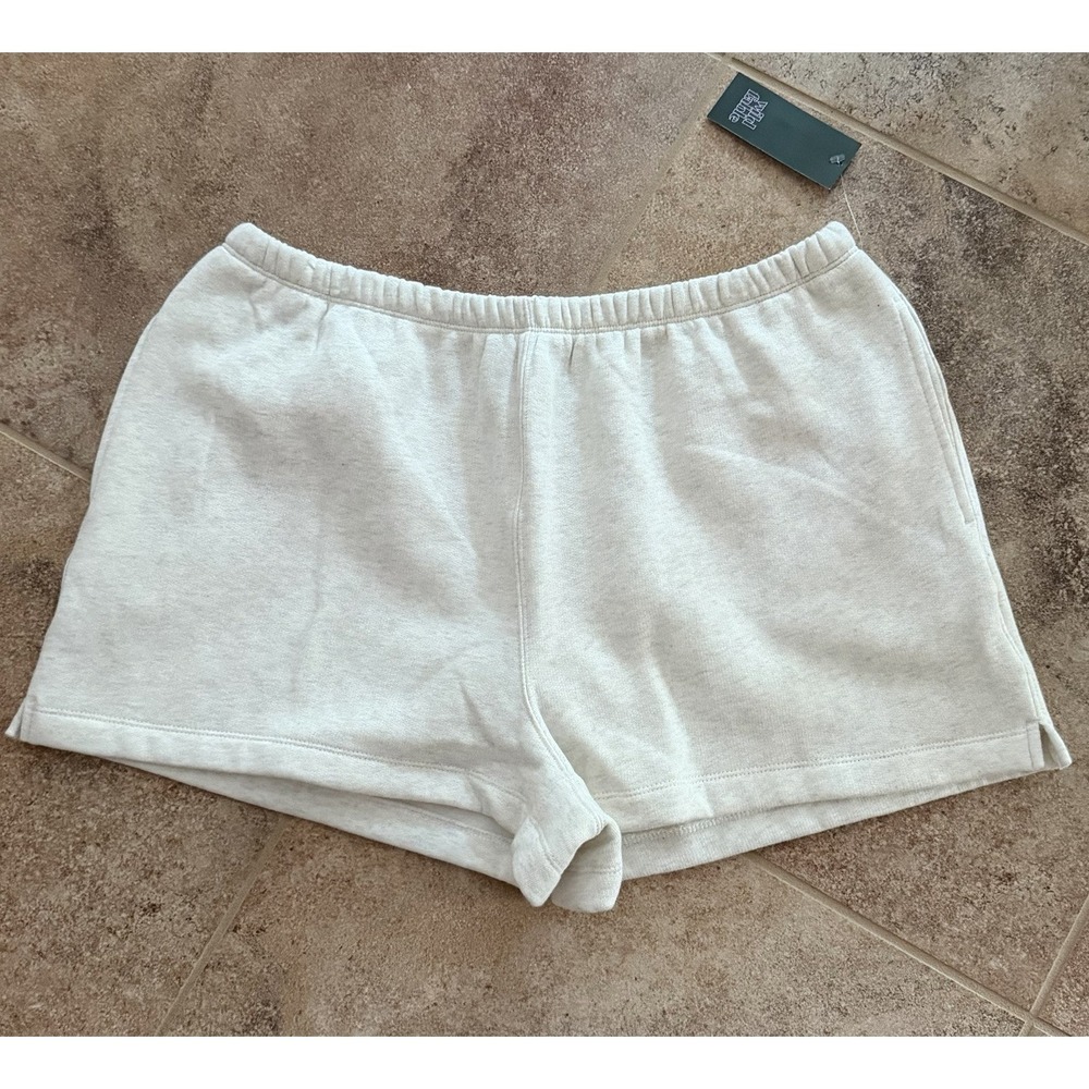 Wild Fable Women's French Terry Fleece Lounge Shorts - Heather Gray Size: L NWT
